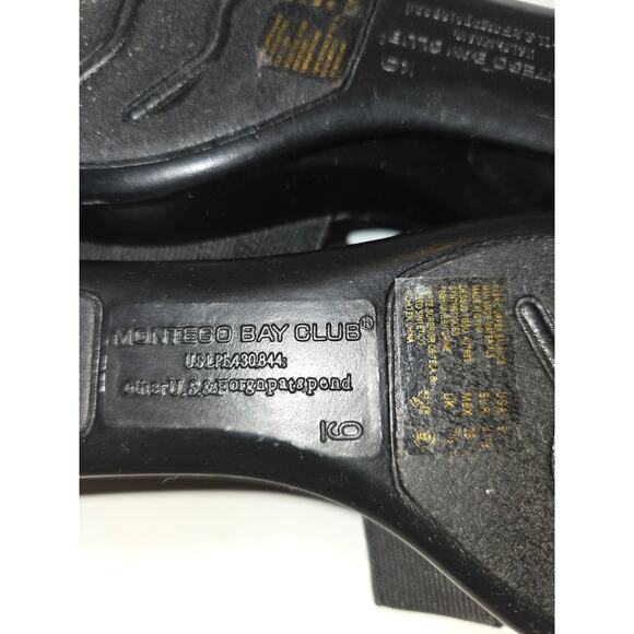 Montego Bay Club Black Sherry Mules size 9M NIB - Picture 8 of 9